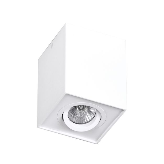 Maxlight Basic Square - plafondspot - Ø 9 x 12 cm - wit