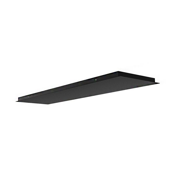 Artdelight Plate - plafondplaat uitbreidbaar tot 15 lampen - 160 x 30 x 3 cm - zwart