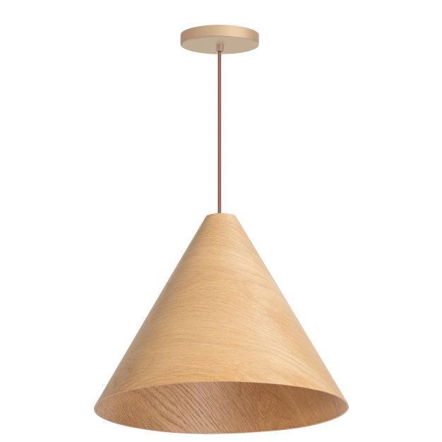ETH Robin - hanglamp - Ø 45 x 237 cm - lichtbruin