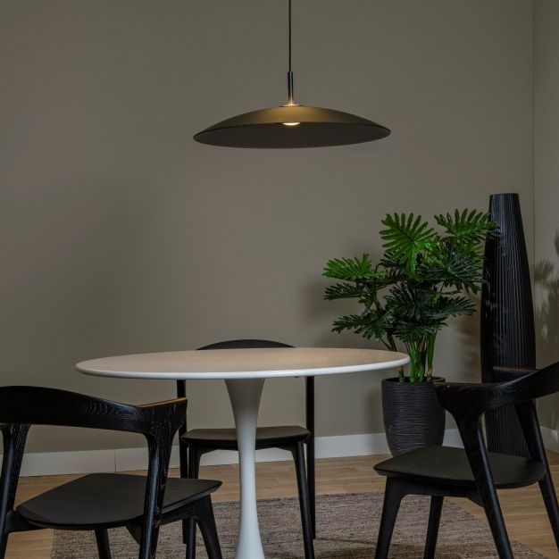 Lucide Menga - hanglamp - Ø 60 x 150 cm - 18,6W dimbare LED incl. - gerookt