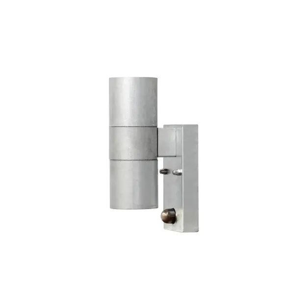 Konstsmide Modena Single - buiten wandlamp met sensor - 6,5 x 11 x 20 cm - IP44 - gegalvaniseerd staal