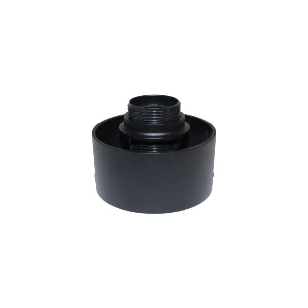 Artdelight Rosario - lamphouder voor PL 202 - Ø10,5 x 9,5 cm - zwart