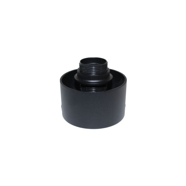 Artdelight Rosario - lamphouder voor PL 202 - Ø9,5 x 9,5 cm - zwart