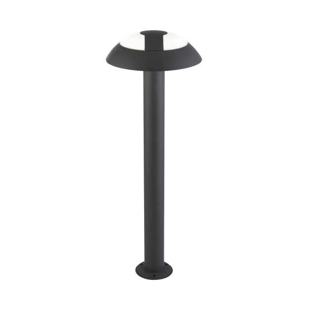 Searchlight Mushroom - tuinpaal - Ø 17 x 73 cm - 15W LED incl. - IP44 - donkergrijs