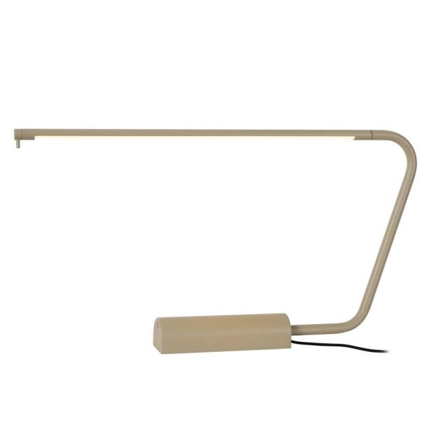 Lucide Madison - bureaulamp met touch dimmer - 62,5 x 5,5 x 33 cm - 6,5W dimbare LED incl. - taupe