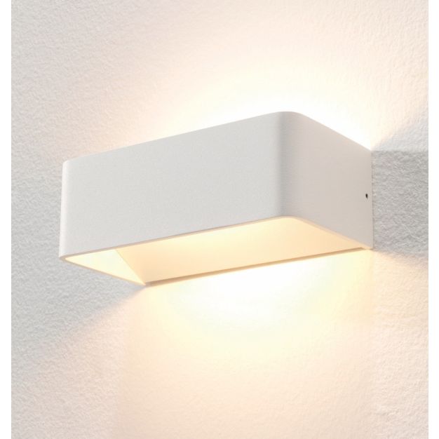 Artdelight Mainz - wandverlichting - 20 x 10 x 7 cm - 2 x 3W dimbare LED incl. - wit