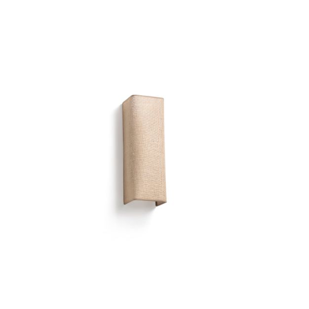 Faro Otton long - wandlamp - 10,5 x 12,5 x 37 cm - jute
