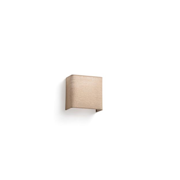 Faro Otton square- wandlamp - 10,8 x 20 x 20,5 cm - jute