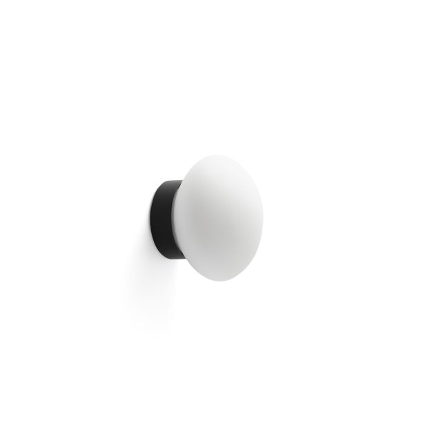 Faro Nubo 120 - wandlamp - Ø 12 x 9 cm - 7,8W LED incl. - mat zwart en wit