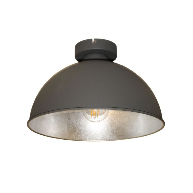 Artdelight Curve - plafondverlichting - Ø 31 x 20 cm - grijs en zilver