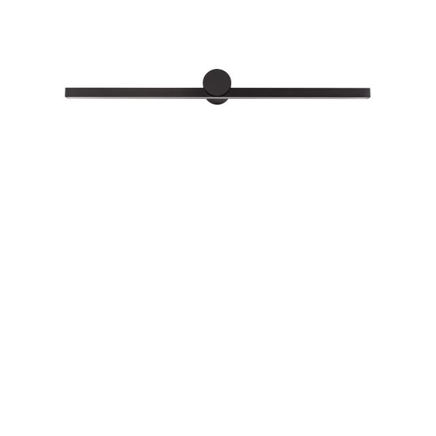 Nova Luce Breggo - wandlamp - 81 x 7,5 x 10 cm - 17W LED incl. - IP54 - zandzwart