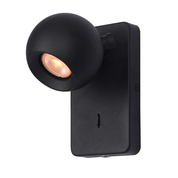 Artdelight Bolero - wandlamp - 9 x 16 x 12,7 cm - zwart