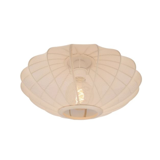 Lucide Corina - plafondverlichting - Ø 40 x 21,5 cm - beige