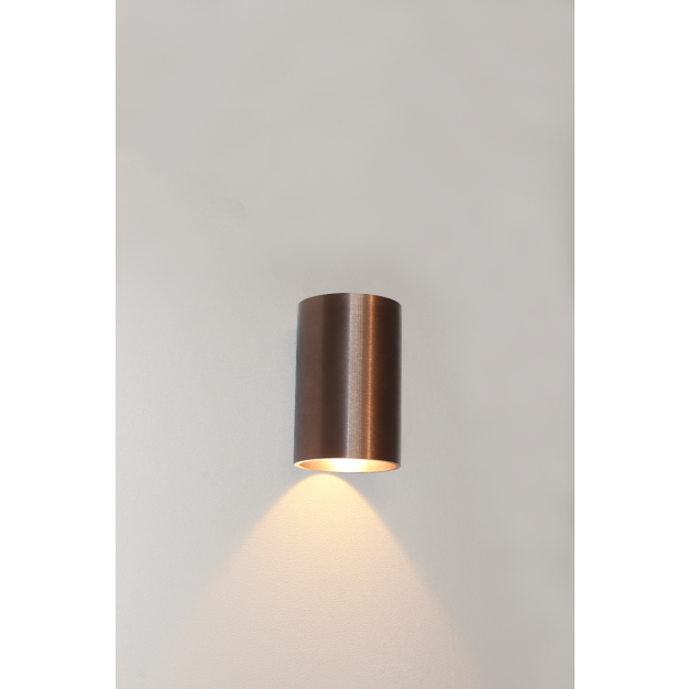 Artdelight Brody - wandlamp - Ø 7,2 x 11 cm - 4W LED incl. - IP54 -  geborsteld brons