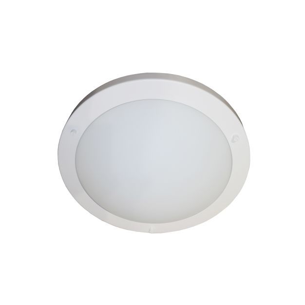 Artdelight Yuca - badkamer plafondverlichting - Ø 30 cm - IP44 - wit