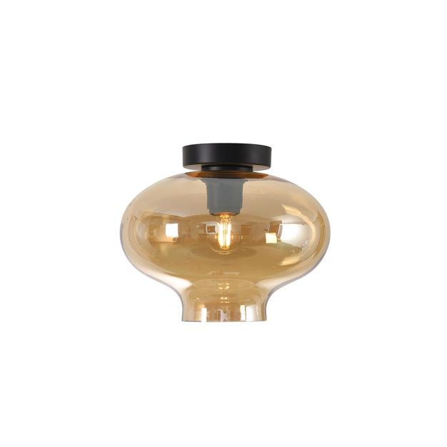 Artdelight Toronto - plafondverlichting - Ø 26,5 x 18,5 cm - amber