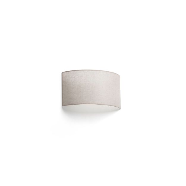 Faro Otton curve - wandlamp - 11,5 x 20 x 37,5 cm - lichte jute