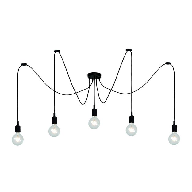 Lucide Fix Multiple - hanglamp - 400 x 200 cm - zwart