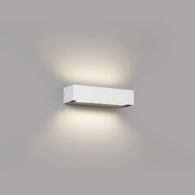 Faro Doro - wandverlichting - 22 x 7 x 4,8 cm - 13W LED incl. - IP65 - mat wit