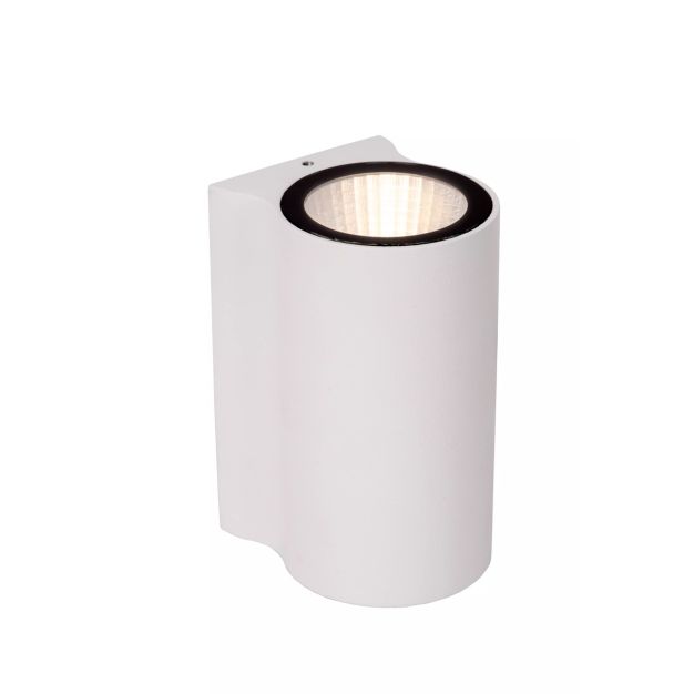 Lucide Akra - buiten wandverlichting - 5,5 x 6,5 x 10 cm -  6W LED incl. - IP54 - wit