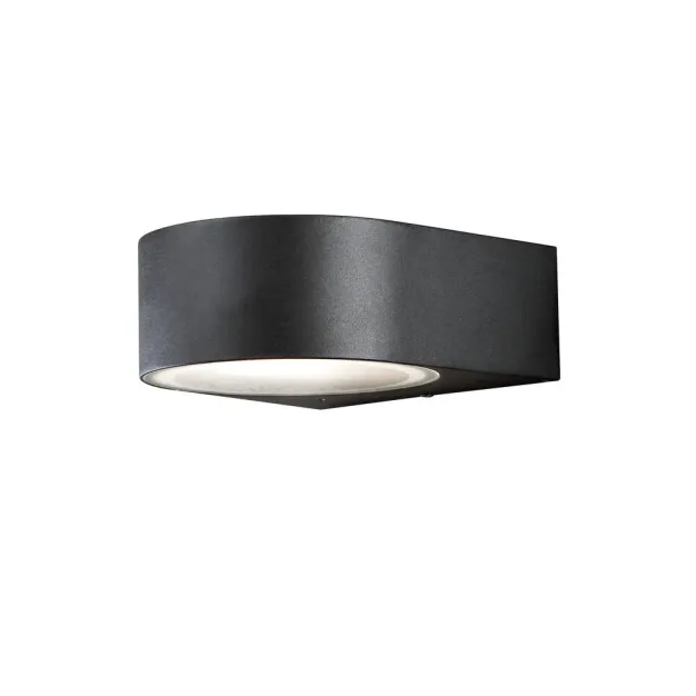 Konstsmide Teramo - buiten wandlamp - 17 x 18,5 x 7 cm - IP44 - zwart