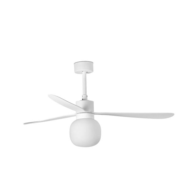 Faro Amelia - plafondventilator - Ø 132 x 47,1 cm - 6 snelheden - 20W dimbare LED incl. - incl. afstandsbediening met timer - wit