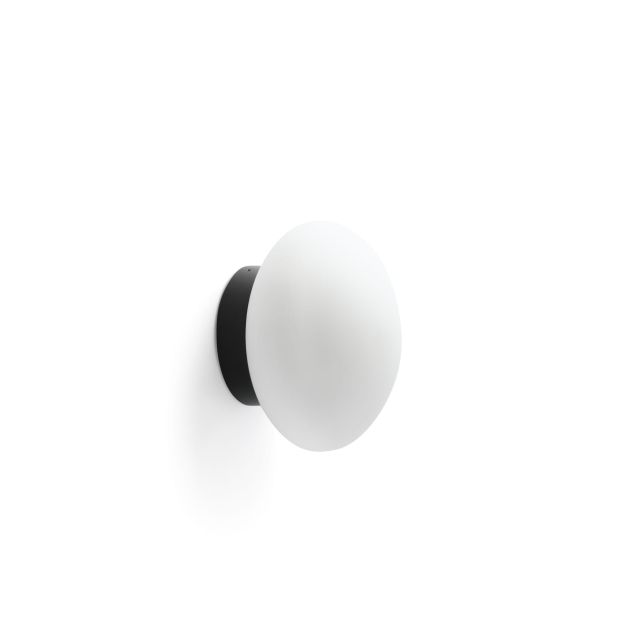 Faro Nubo 150 - wandlamp - Ø 15 x 10,1 cm - 9,7W LED incl. - mat zwart en wit