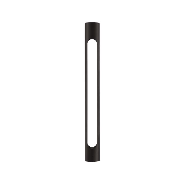 Nova Luce Ellery - tuinpaal - Ø 8 x 80 cm - 12W LED incl. - IP65 - zandzwart