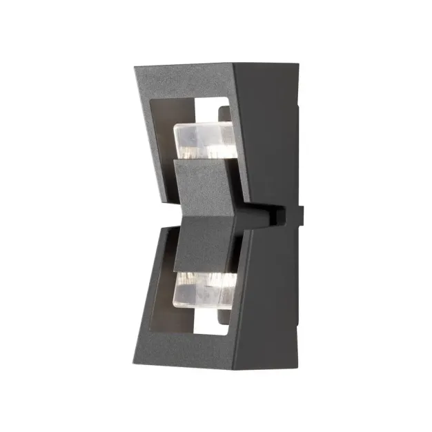 Konstsmide Potenza - buiten wandlamp - 12 x 13 x 30 cm - IP54 - antraciet