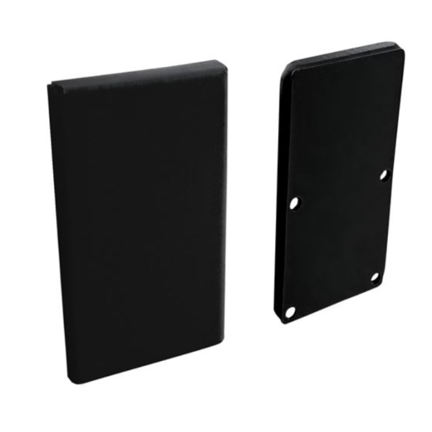 Nova Luce - lineair verlichtingsprofiel - eindkap - zwart aluminium frame
