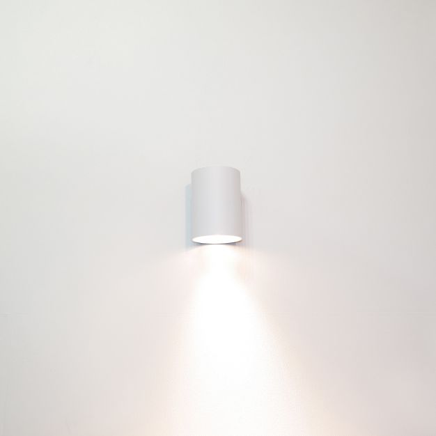 Artdelight Roulo1 - wandverlichting - Ø 6,4 x 9 cm - wit
