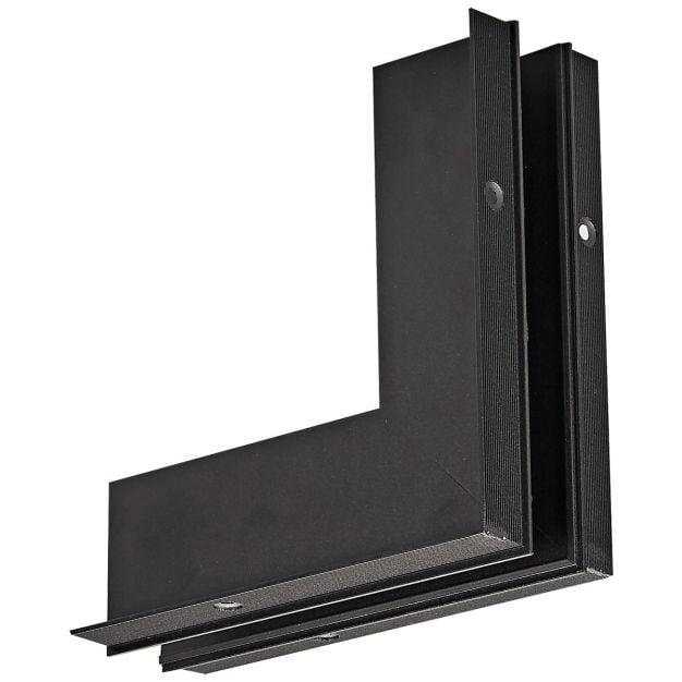 VK Lighting Kona - magnetisch railsysteem - vertikaal uitwendig inbouwhoekprofiel - 7,4 x 17,5 x 17,5 cm - zwart
