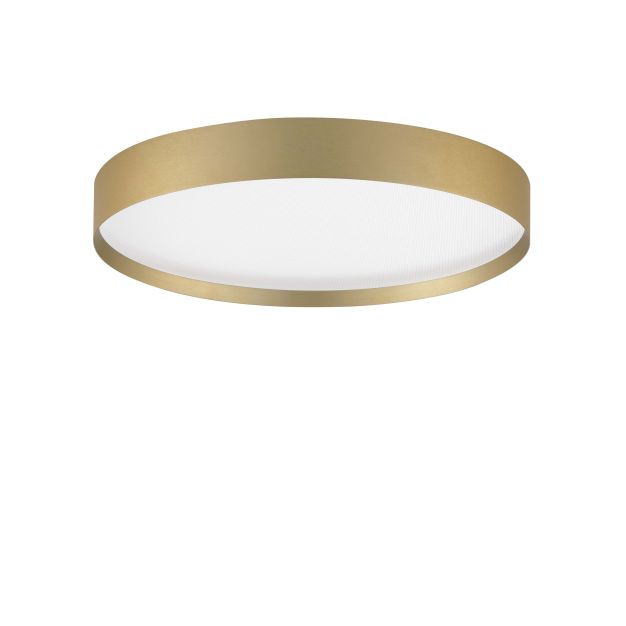 Nova Luce Roi - plafondlamp - Ø 40 x 8,5 cm - 37W dimbare LED incl. - geborsteld goud