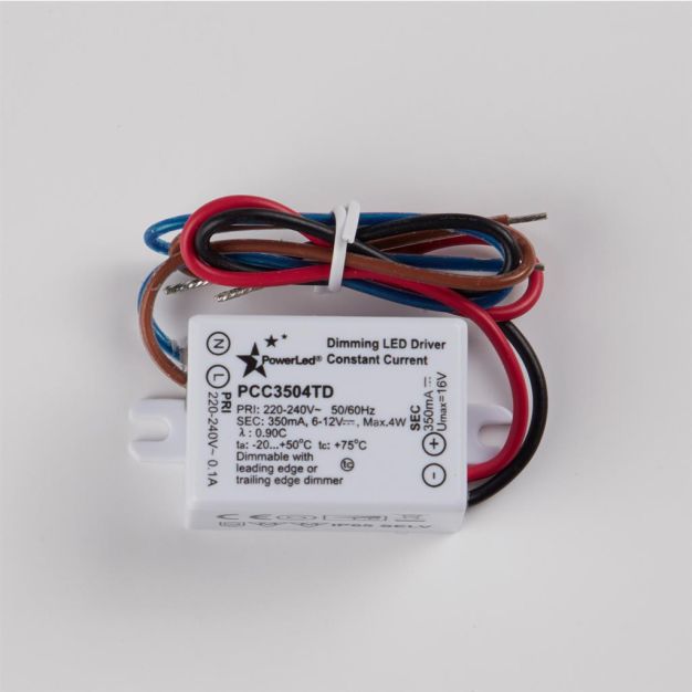 Projectlight LED-driver - 6 tot 12V / 230V - 350mA - 4W - dimbaar