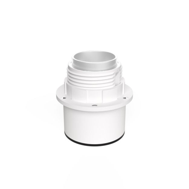 Creative Cables - waterdichte E27 lamphouder voor lampenkappen - IP44 - wit