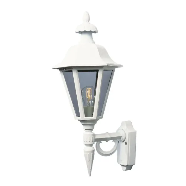 Konstsmide Pallas Up - buiten wandlamp - 28,5 x 25,5 x 60,5 cm - IP23 - mat wit
