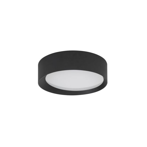 Nova Luce Oby - plafondlamp - Ø 45 x 12 cm - 30W dimbaar LED incl. - zandzwart