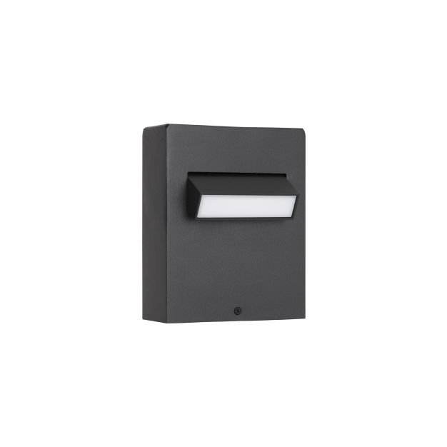 Nova Luce Zelda - tuinpaal - 12 x 15 x 7,2 cm - 6W LED incl. - IP65 - zandzwart