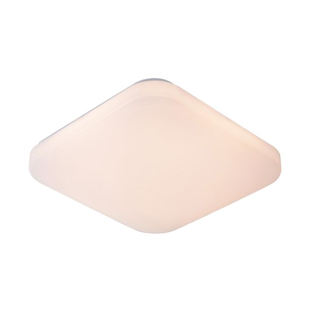 Lucide Otis - plafondverlichting - 28 x 28 x 6 cm - 22W LED incl.  - opaal