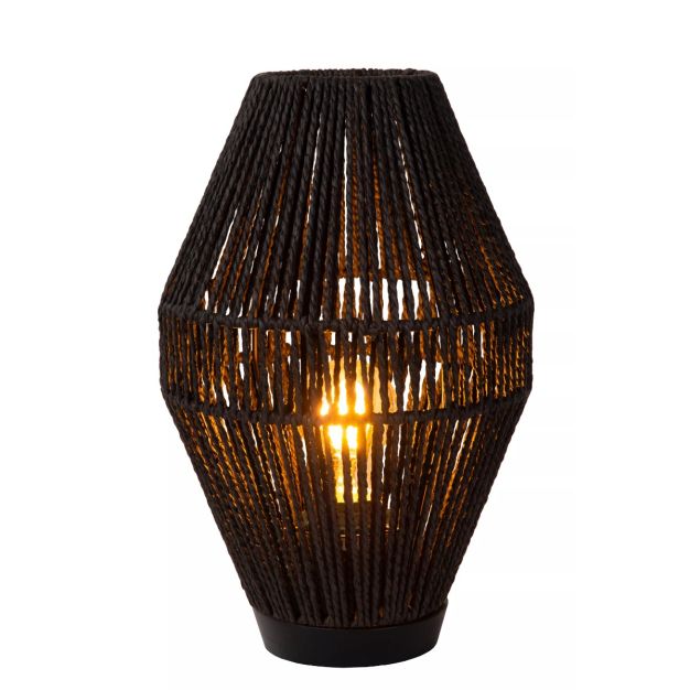 Lucide Cordulle - tafellamp - 21,5 x 33,5 cm - zwart