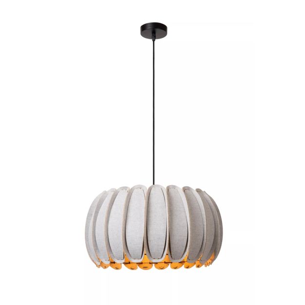 Lucide Spencer - hanglamp - Ø 40 x 154 cm - grijs