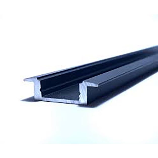 LED profiel - 2,5 x 0,7 cm - zwart