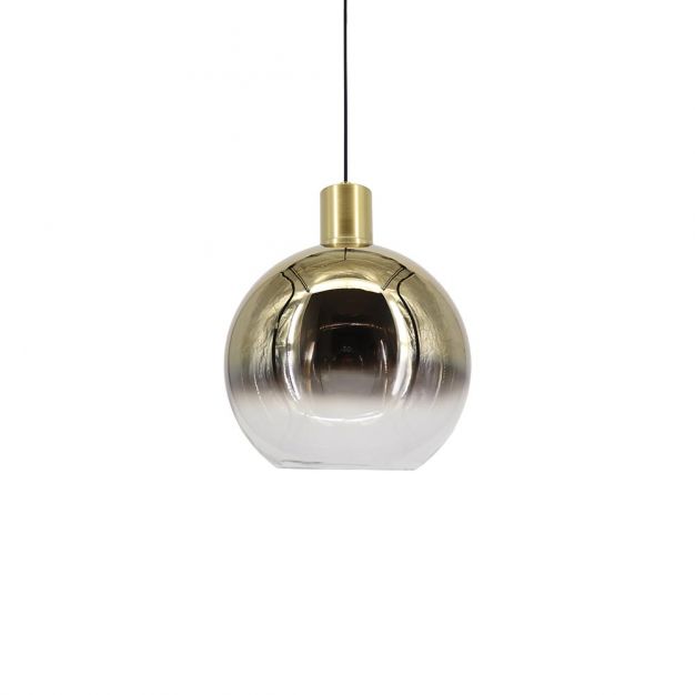 Artdelight Rosario - hanglamp - Ø 20 x 150 cm - gerookt goud