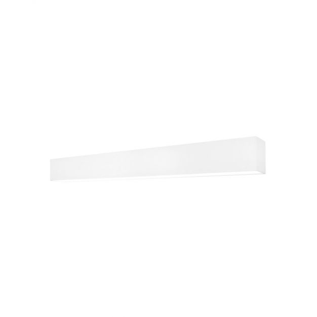 Lichtkoning Linear - plafondverlichting - 57 x 6,5 x 5 cm - 18W LED incl. dimbaar - wit - warm witte lichtkleur