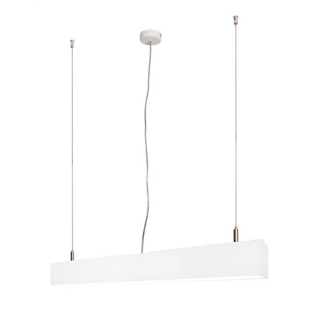 Lichtkoning Linear - hanglamp - 57 x 5 x 200 cm - 18W LED incl. dimbaar - wit - warm witte lichtkleur