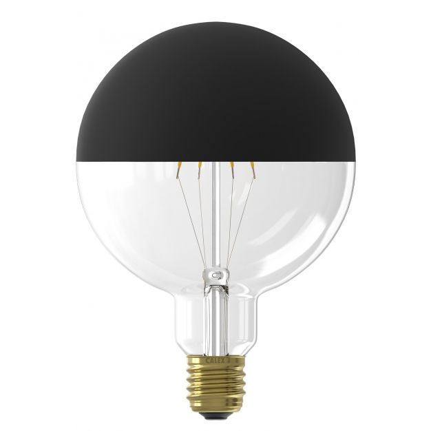 Calex LED volglas filament globelamp - Ø 12,5 x 17,6 cm - E27 - 4W dimbaar - zwart