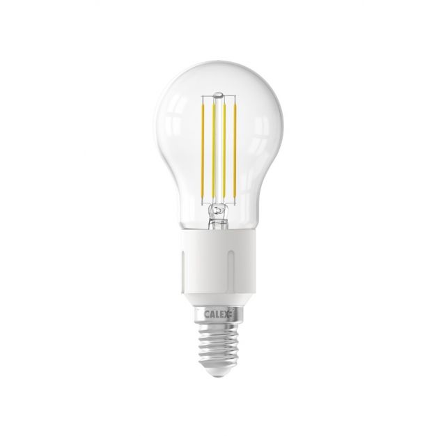 Calex Smart LED lamp - Ø 4,5 x 11 cm - E14 - 4,9W - dimfunctie via app - 1800 tot 3000K - white ambiance