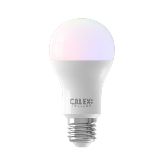 Calex Smart LED lamp - Ø 6,2 x 10,9 cm - E27 - 8,5W - dimfunctie en instelbare lichtkleur via app - RGB+W