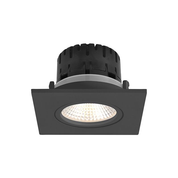 Artdelight Austin - inbouwspot - 85 x 85 mm, Ø 68 mm inbouwmaat - 6W dimbare LED incl. - zwart