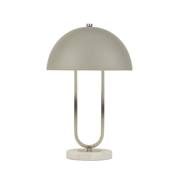 Searchlight Caroline - tafellamp - Ø 25 x 40,5 cm - grijs 